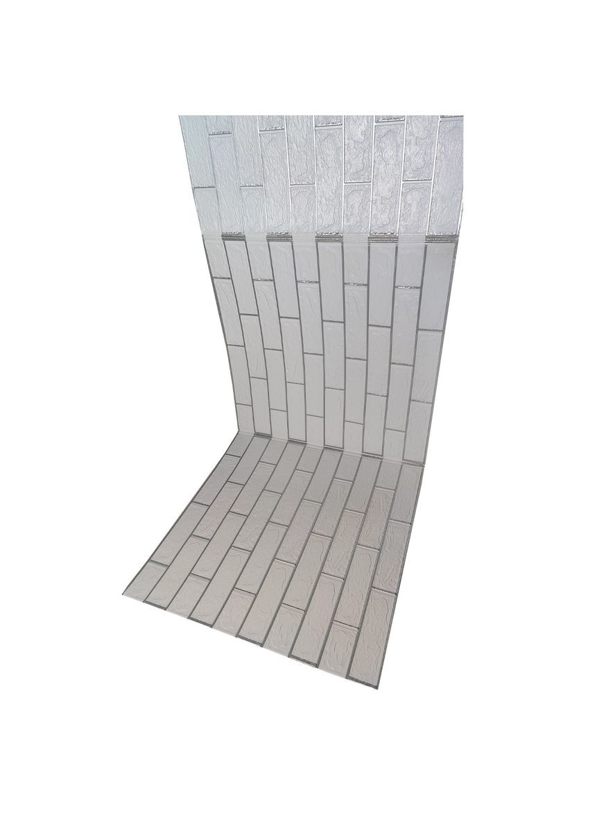 Самоклеющаяся декоративная 3D панель в рулоне контраст серебро 680x2720x4 мм Loft Expert (300241548)