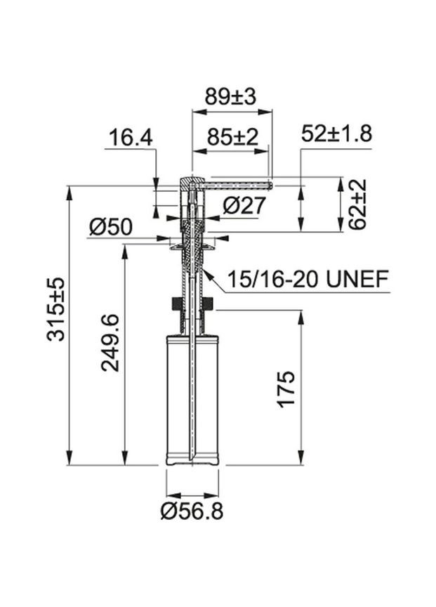 Дозатор Comfort 350 мл Black (112.0652.763) FRANKE (316578629)