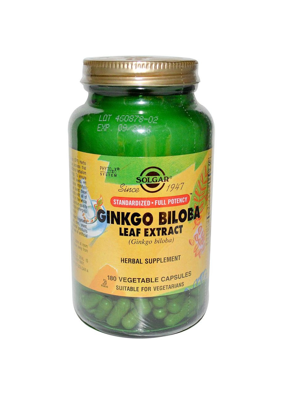 Гінкго Білоба,, 180 капсул Solgar (364312408)