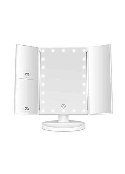 Зеркало для макияжа с LED подсветкой Superstar Magnifying Mirror Белый No Brand (278633977)