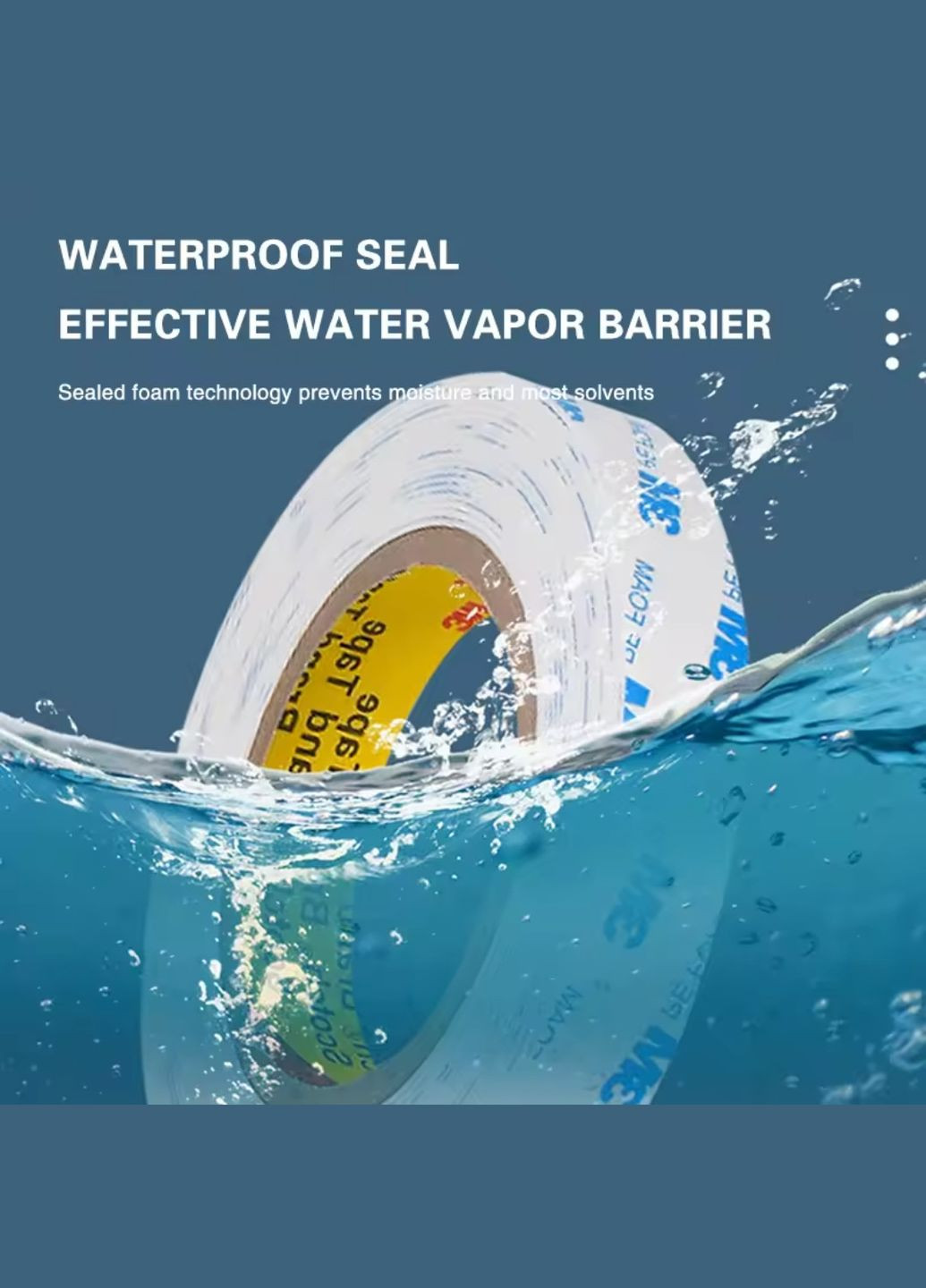 Двухсторонняя клейкая лента 3M 1600T 10mm 3m 3М (326065852)