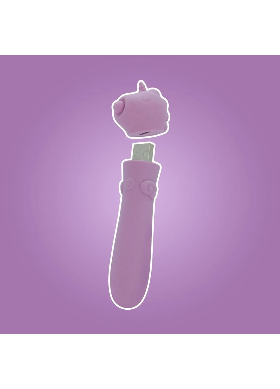 Вибратор-единорожка Unihorn USB Bullet – Karma Lilac, вибропуля, USB-зарядка, 10 режимов No Brand (366577730)