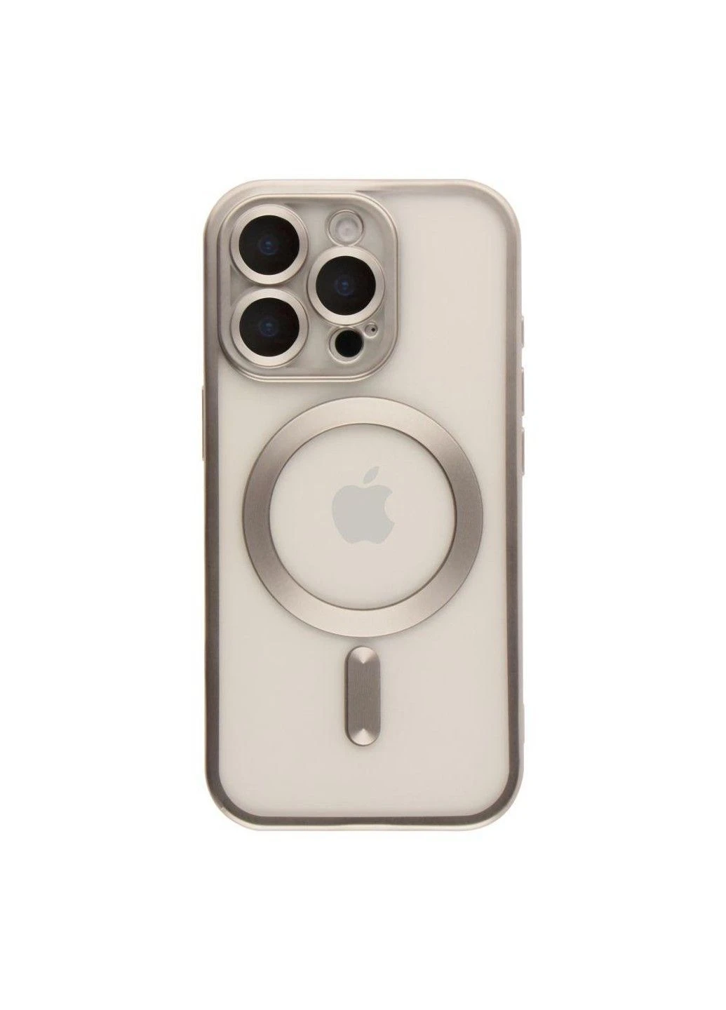 Чехол TPU Metallic Chrome Full Camera with Magsafe для iPhone 16 Pro Max Titan No Brand (382778238)