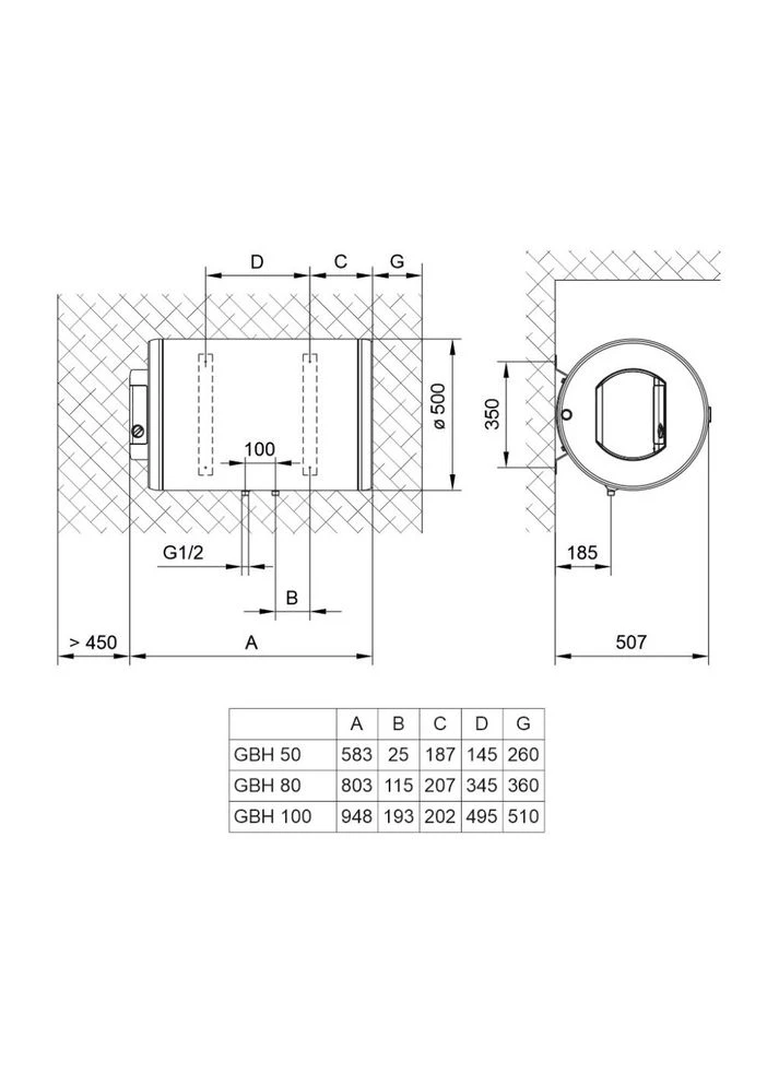 Бойлер GBH 80 ComfortH80V9 (m119313) Tiki GBH 80 ComfortH80V9