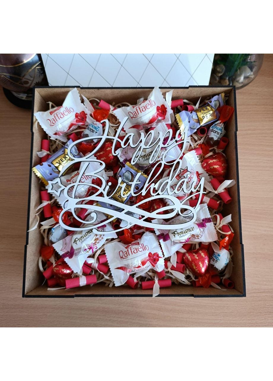 Бокс с конфетами и 101 причиной почему я тебя люблю для девушки на день влюбленных 8 марта (ar293) No Brand (361375712)