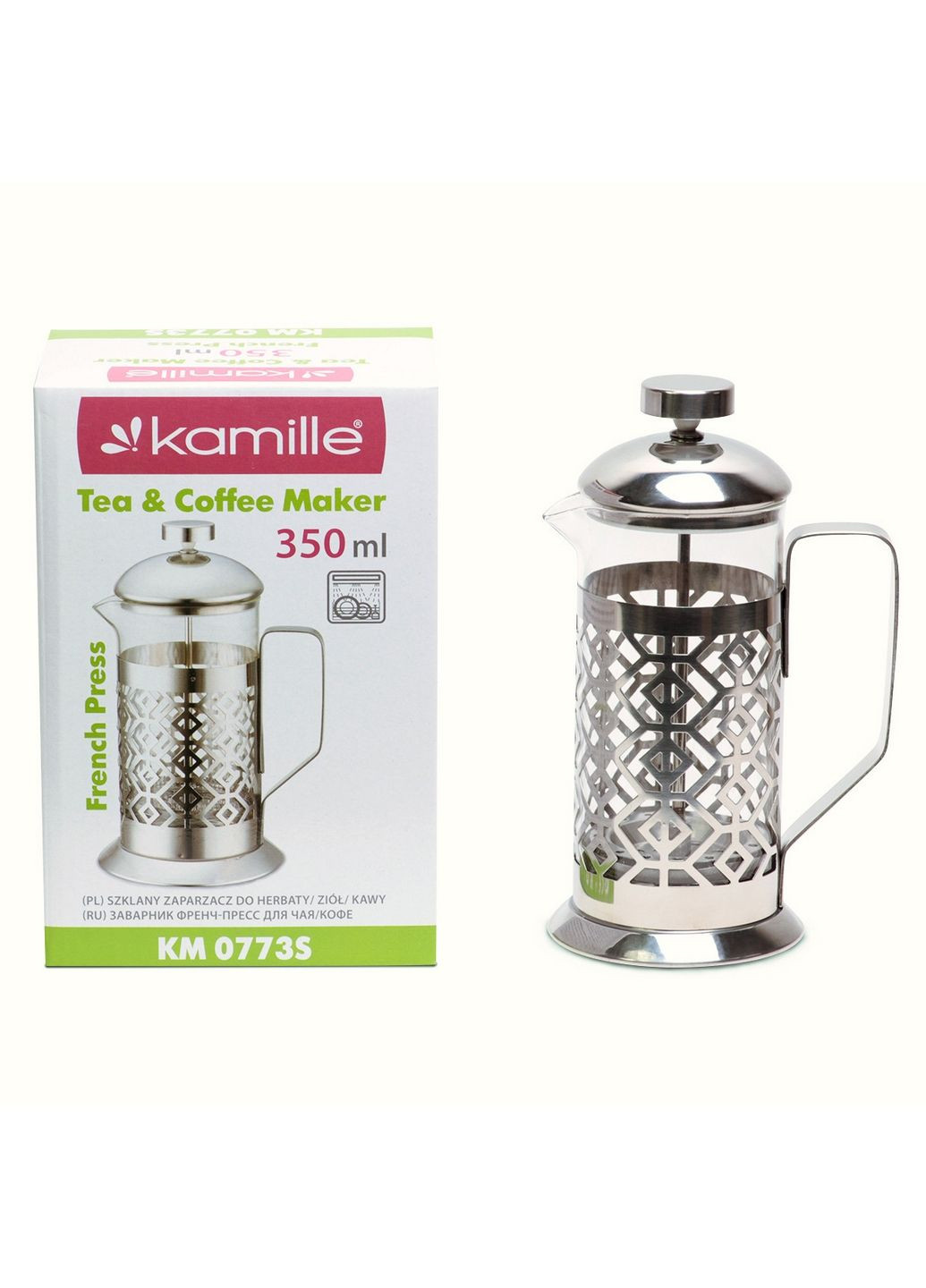 Заварник френчпресс для чая и кофе 350 мл Kamille (289462830)
