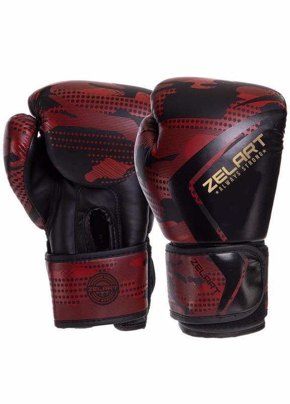 Перчатки боксерские BO-3397 унций камуфляж Zelart (322294524)