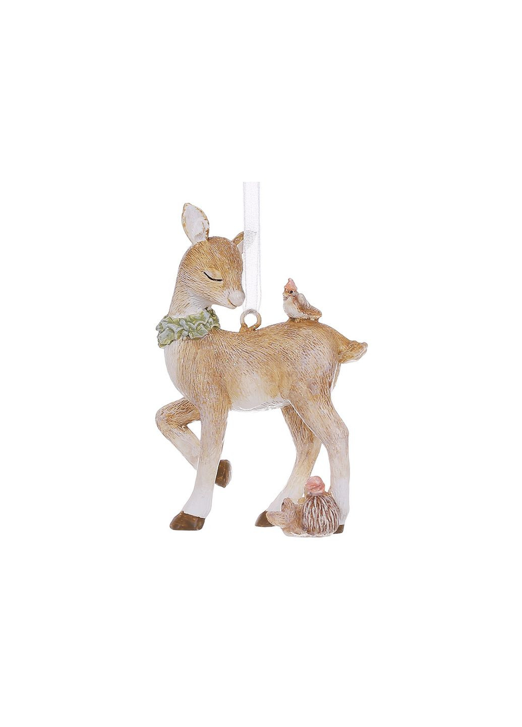 Декоративна підвіска Оленя з пташками та їжачком, 6*2.5*8.5см No Brand (344448989)