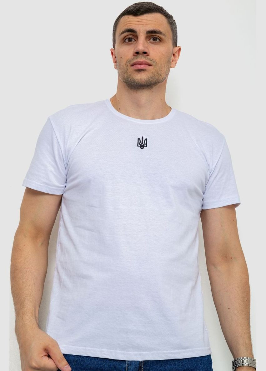 Белая футболка мужская патриотическая Ager 226R041
