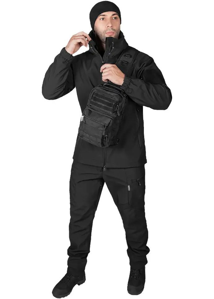 Чорна демісезонна куртка talker ofthell чорний Camotec