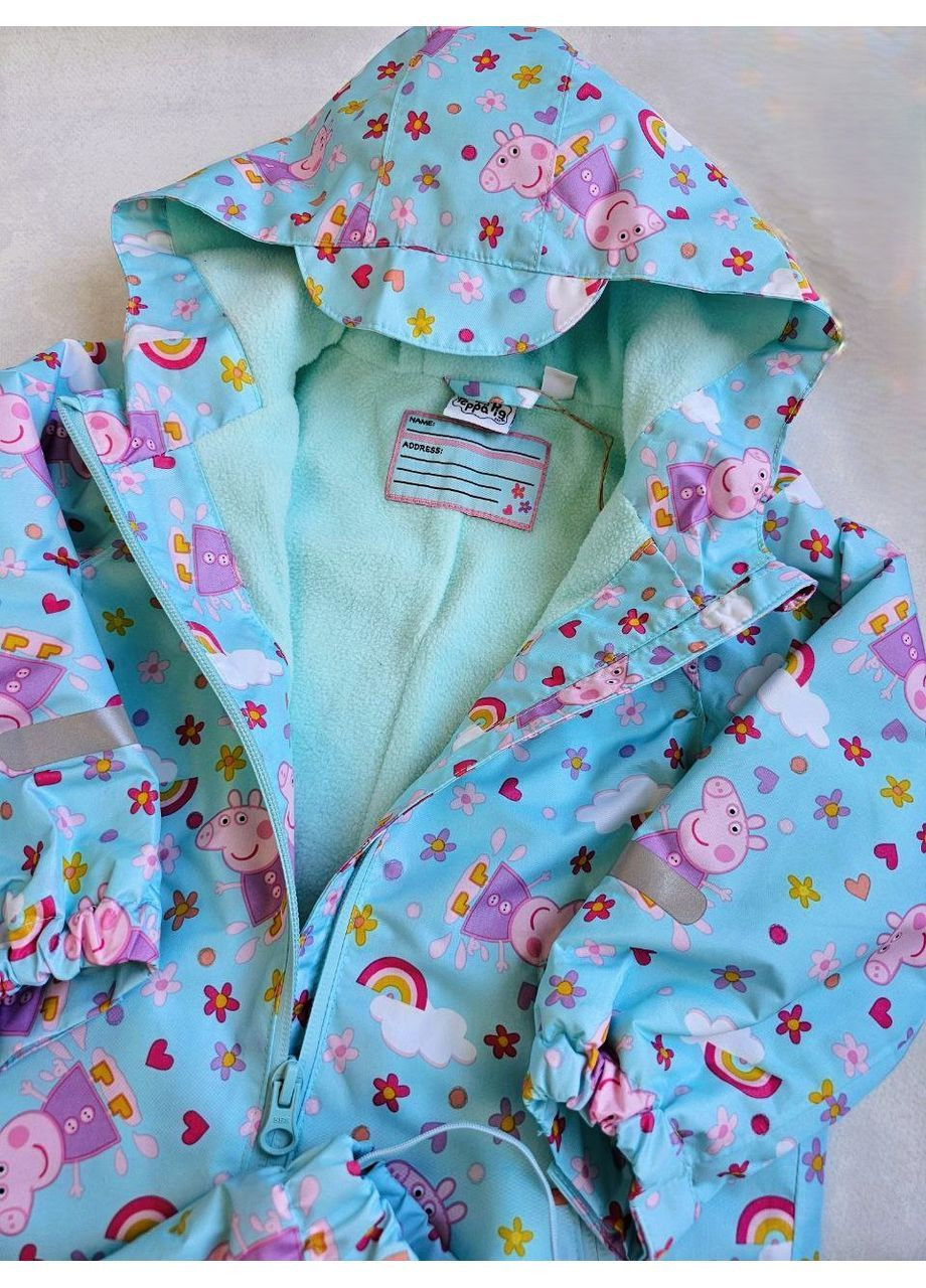 Дощовик дитячий комбінезон на флісі брудопруф Peppa Pig Комбінезон (367728156)