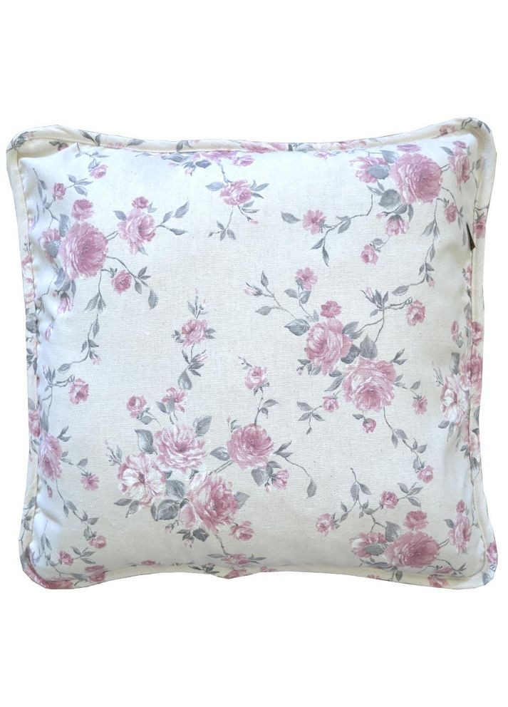 Декоративна наволочка Bella Троянди 45х45см для інтер'єру спальні та вітальні текстильний елемент ProDobro (369378053)