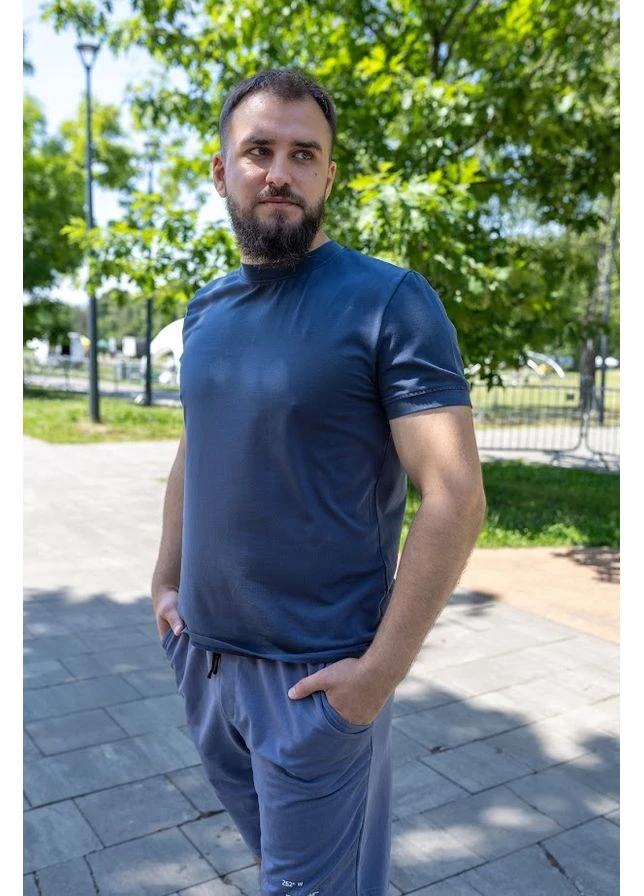 Мужские трикотажные бриджи с карманами HC (h001-8123-057-33) Носи своє (401288644)