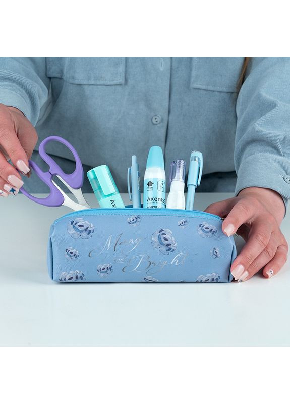 Пенал " " /1456-3-A/ 190x50x50мм Flower Symphony-3 (1/96) Axent (367753057)