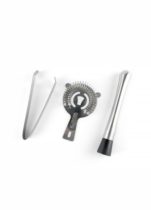 Набір для бара Youchen MC-B9 у чохлі 12 предметів шейкер Джиггер Ложка Мадлер Стрейнер Щипці гейзер 22 шт. Kuerl (352011593)