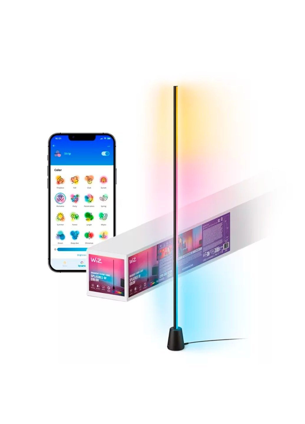 Розумний градієнтний торшер RGBIC Matter, Wi-Fi, Bluetooth WiZ (371330834)