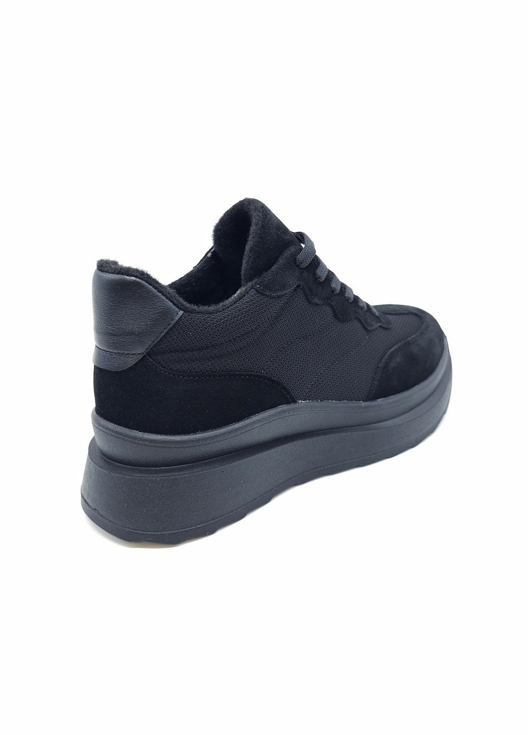 Черные всесезонные женские кроссовки черные кожаные mr-12-5 23,5 см (р) Morento