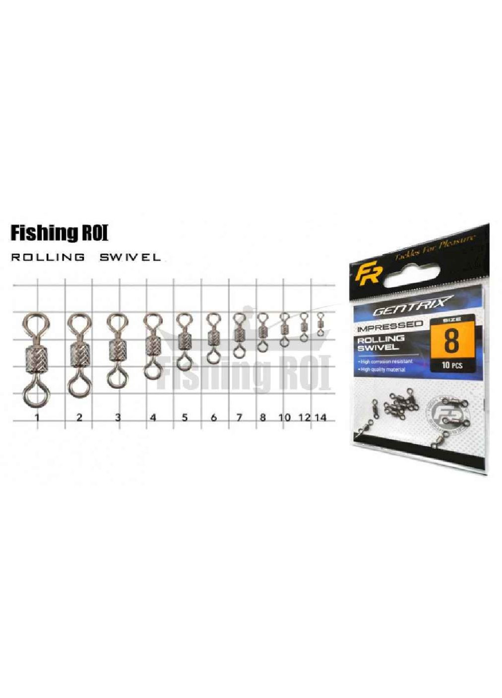 Вертлюг №35кг 10шт/уп арт.707-01-4 Fishing Roi (362716732)