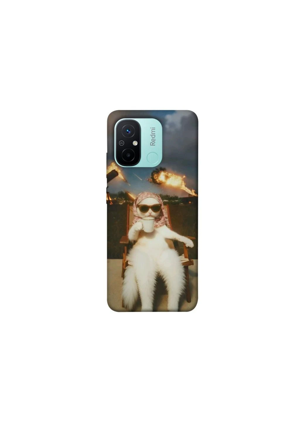 Чехол на Xiaomi Redmi 12C / Poco C55 Exploding Kittens ver.1 Frontalka (361334909)