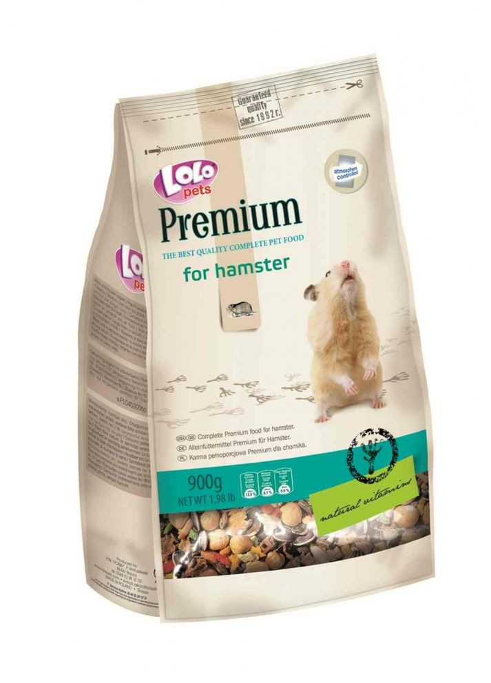 Полнорационный корм для хомяков Lolo Pets Premium 900 г LO-70112 LoloPets (266274303)