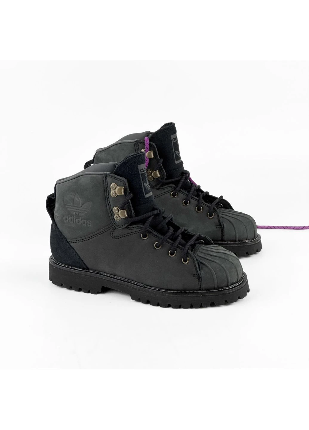 Зимние ботинки superstar boot black jq3172 adidas