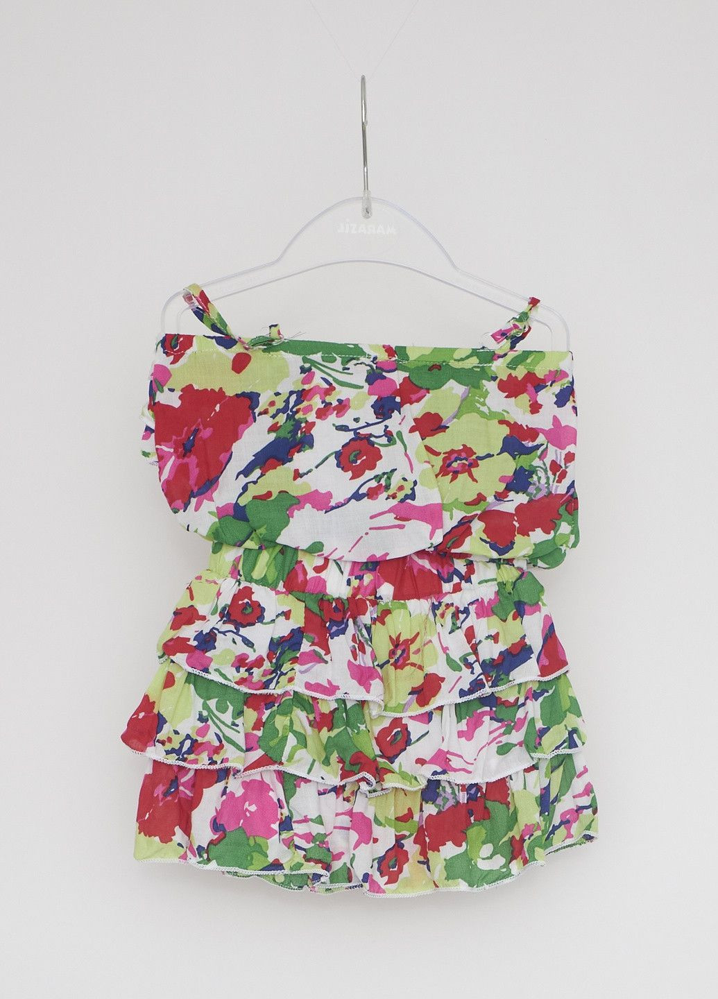 Красный летний костюм розово-черный Quenn VIVI