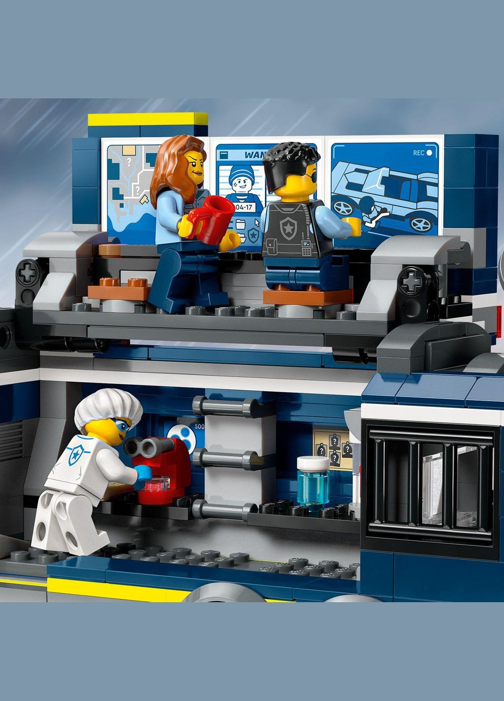 Конструктор City Пересувна поліцейська криміналістична лабораторія, 674 деталі () Lego 60418 (328397960)