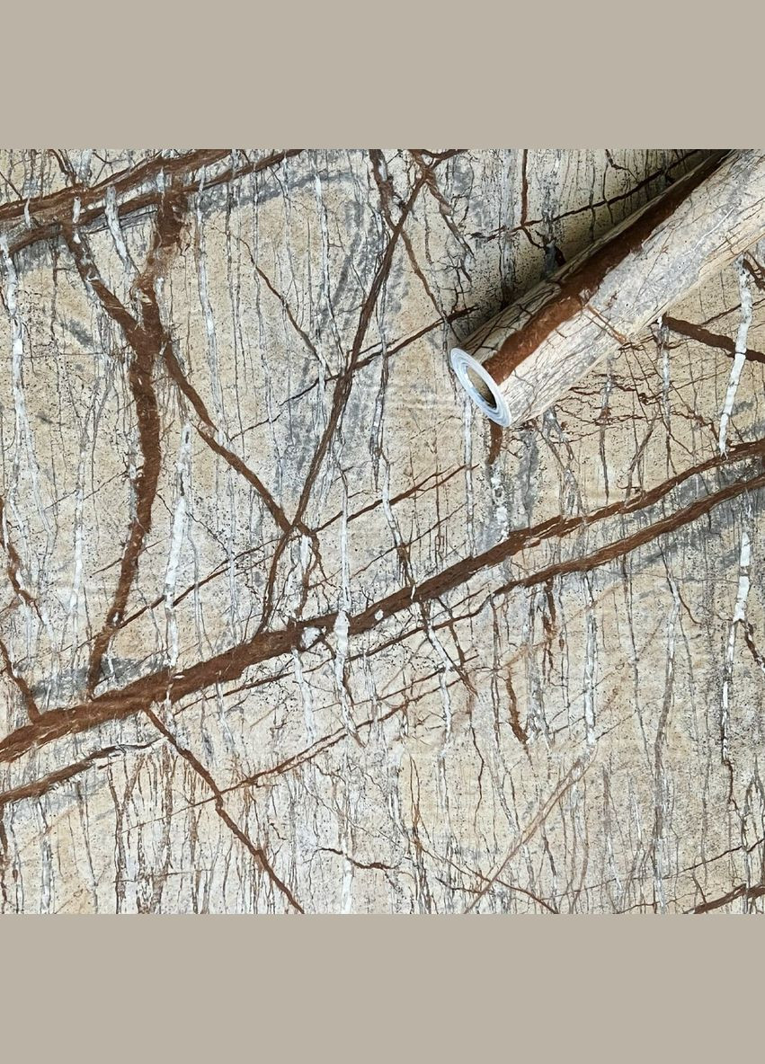 Самоклеющаяся пленка 0,45х10м х 0,07мм Бежевый мрамор SW-00001278 Sticker Wall (315791276)