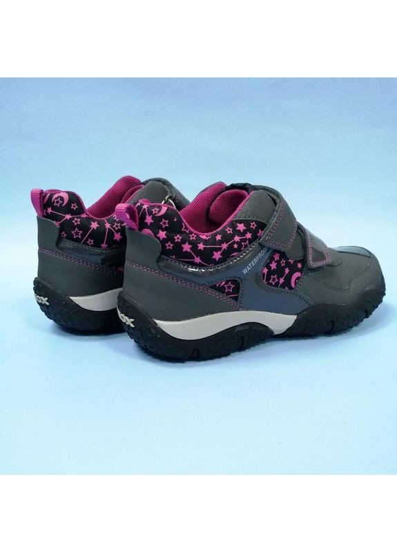 Серые ботинки утепленные боты на липучке j baltic g wpf Geox