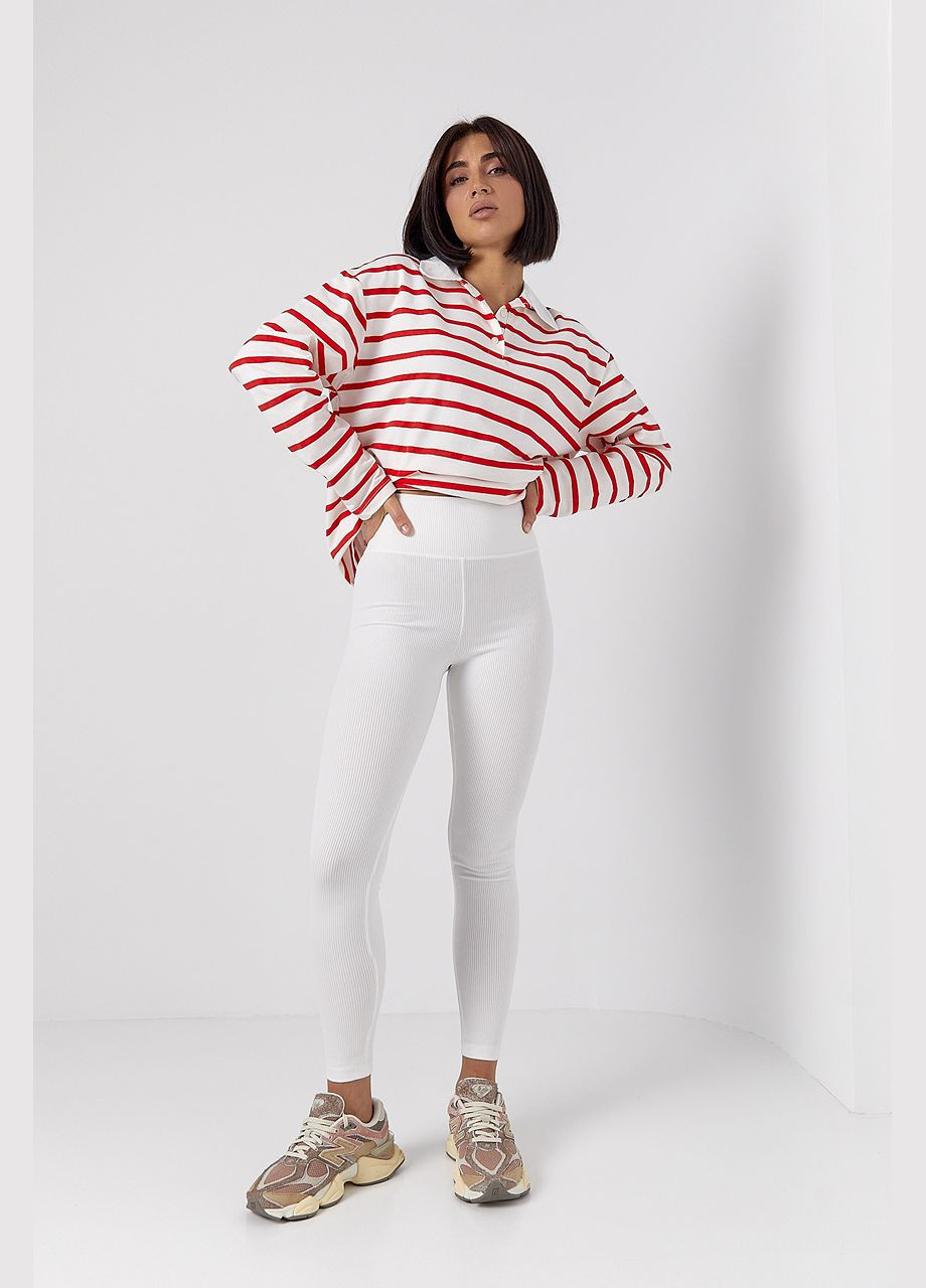 Лосини з еластичного трикотажу - коричневий Lurex (324392641)