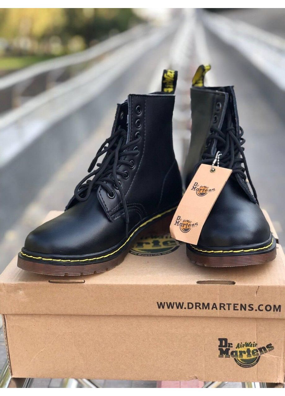 Черевики жіночі та чоловічі Dr. Martens 1460 Black 11822006 Доктор Мартинс (Хутро) No Brand (366072167)