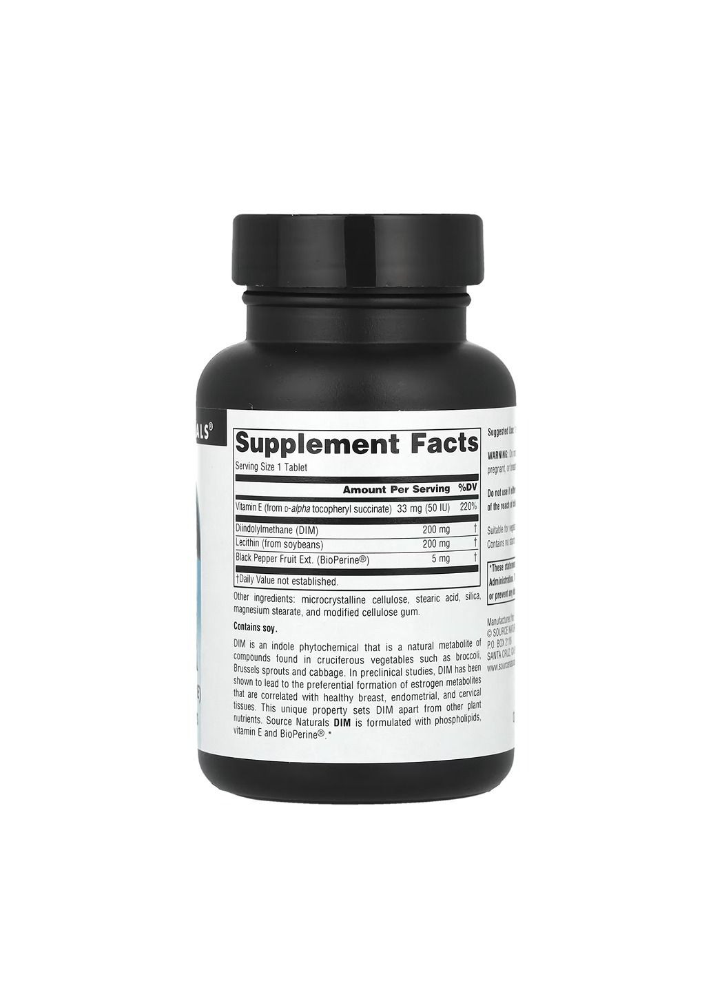 Добавка DIM 200mg - 30 tabs Source Naturals (366031476)