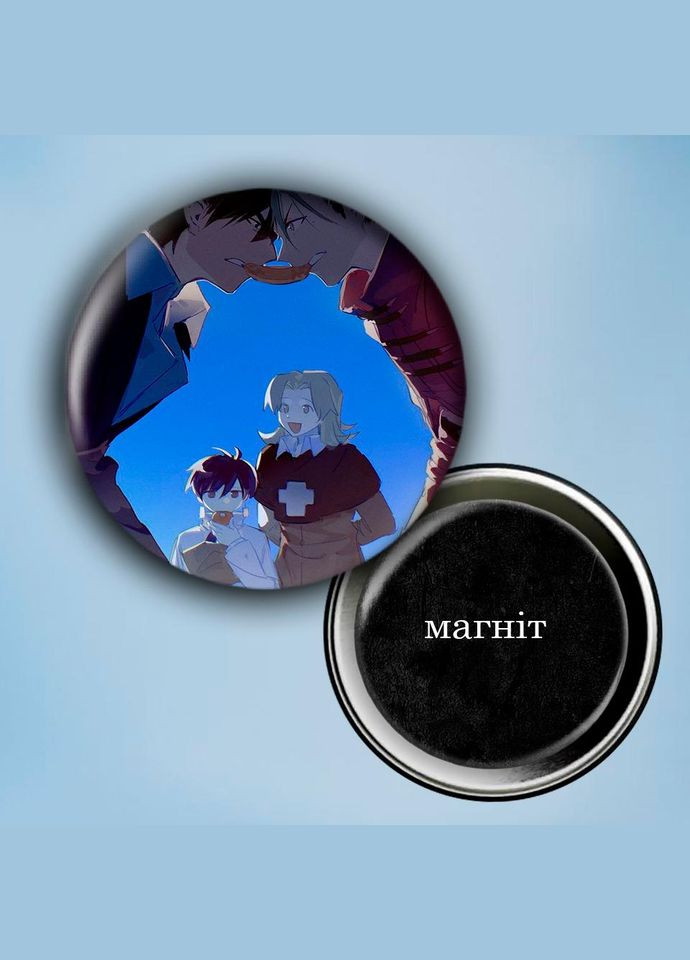 Фотомагнит (магнит на холодильник) Аниме Триган #0002 56 мм черный No Brand (309159066)