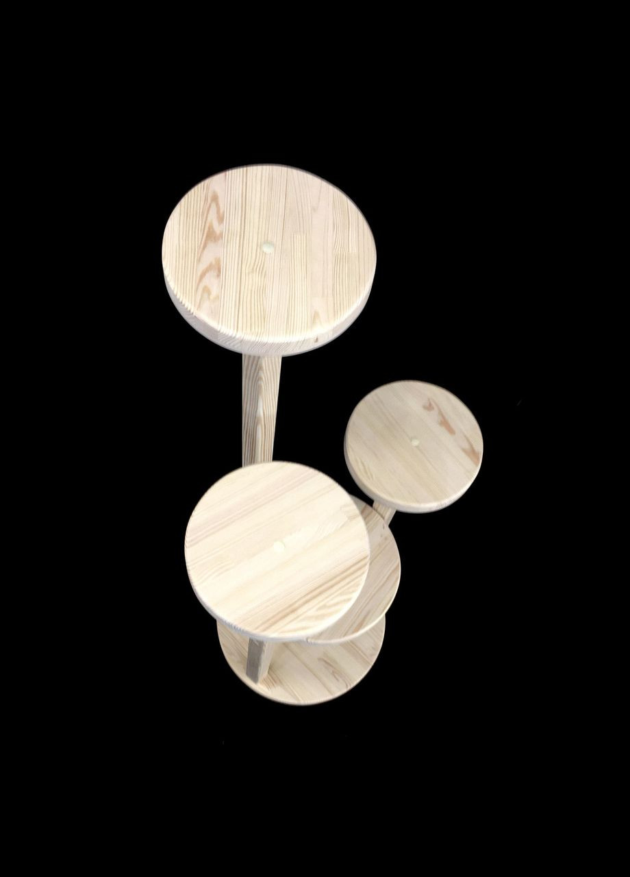 Подставка для цветов из дерева Квинтела бланже (ЦВТ-010801) No Brand (328224707)