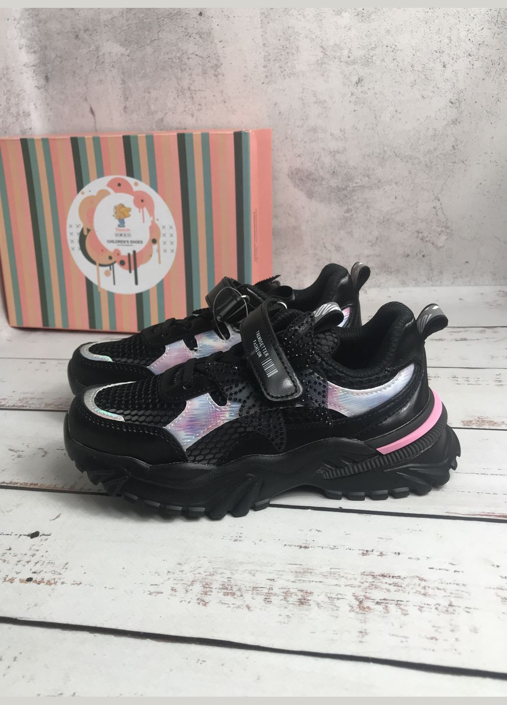 Чорні літні кросівки дитячі для дівчинки том.м чорний (099) Том.М