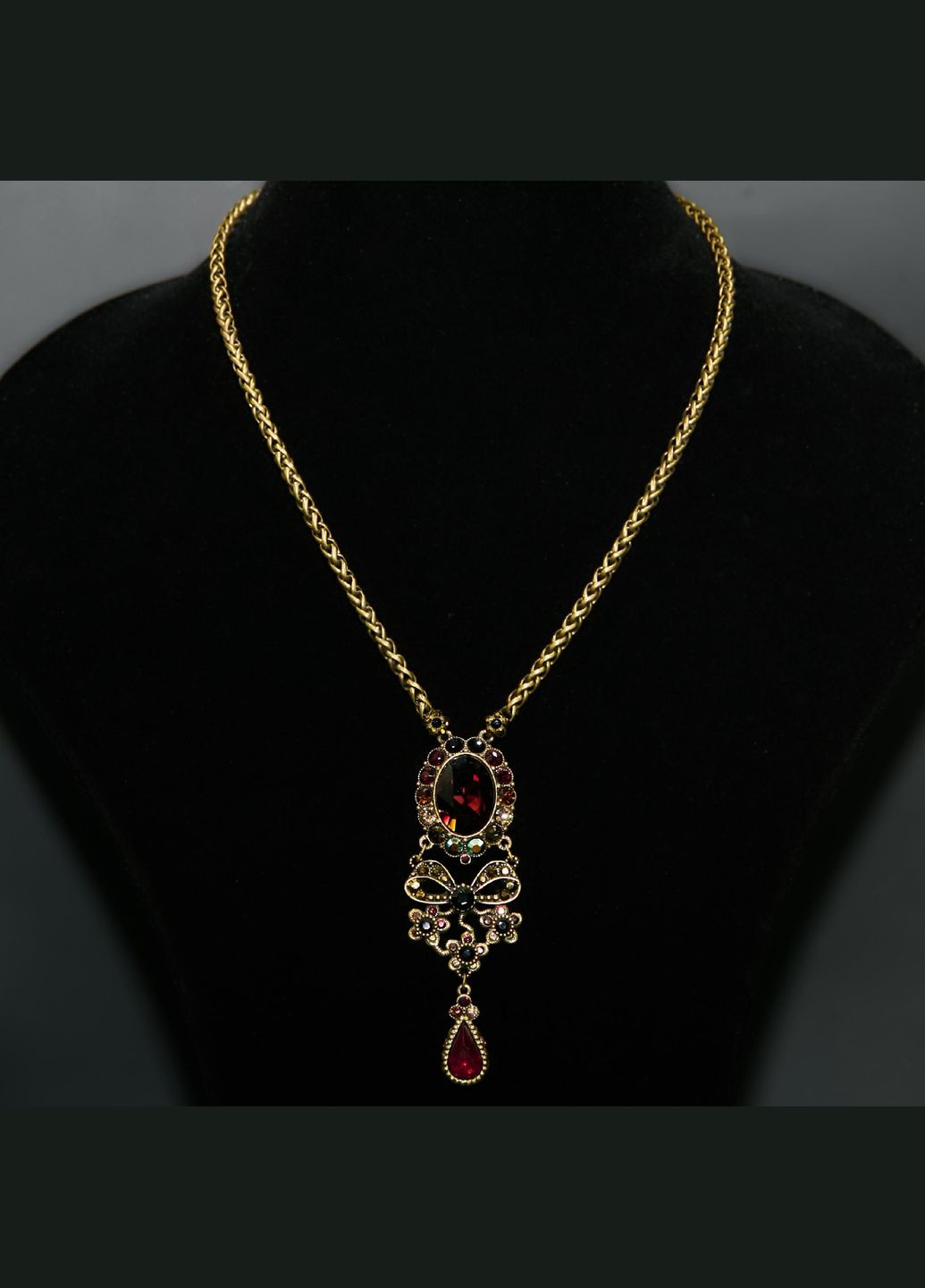 Ожерелье "Восточный танец" с рубиновыми кристаллами Swarovski Michal Negrin (346241791)