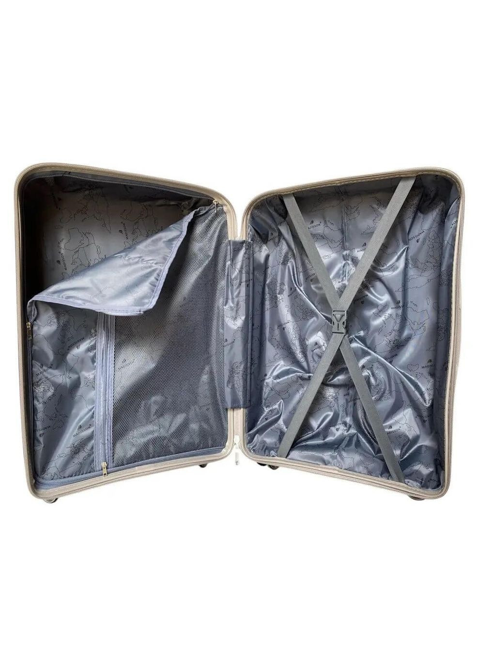 Валіза Madisson 51103 велика 100л шампань (51103-L-Champagne) Snowball (361384559)