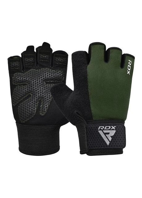 Рукавички для фітнесу W1 Half Army Green Plus RDX (396821420)