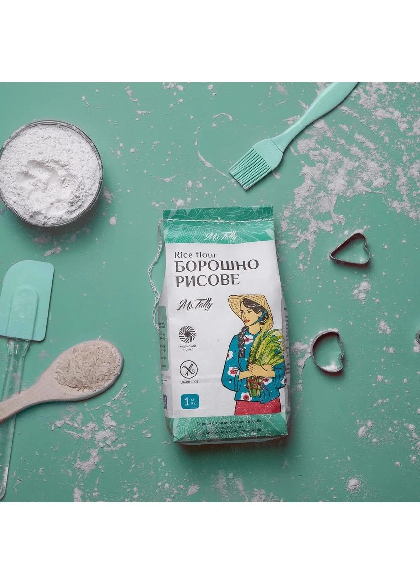 Борошно рисове без глютену 1кг Ms. Tally (370032568)