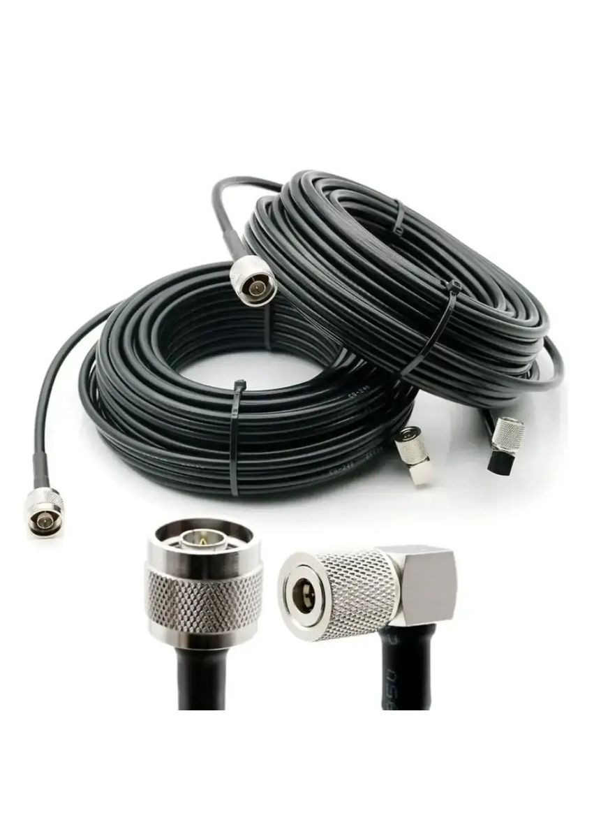 Комплект коаксіальних кабелів RG-223 8м QMA to N-type (RG223-Q-JW/N-JW-8) No Brand (333317241)