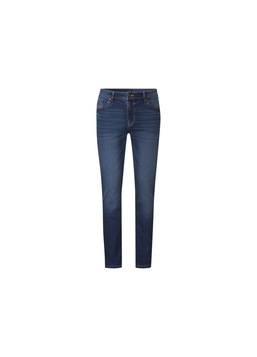 Синие демисезонные прямые джинсы regular fit приталенного кроя для мужчины 408910 Livergy