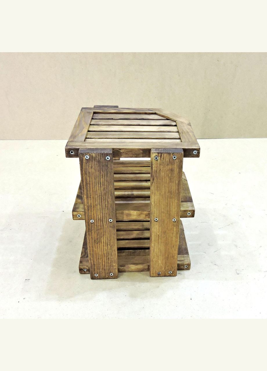 Полиця настільна з дерева Алмати капучино (ПСТ-000109) No Brand (327867887)