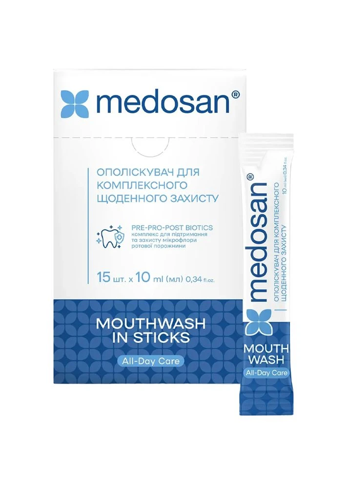 Ополаскиватель для полости рта All-Day Care 15шт х 10мл (289861) Medosan (400225475)