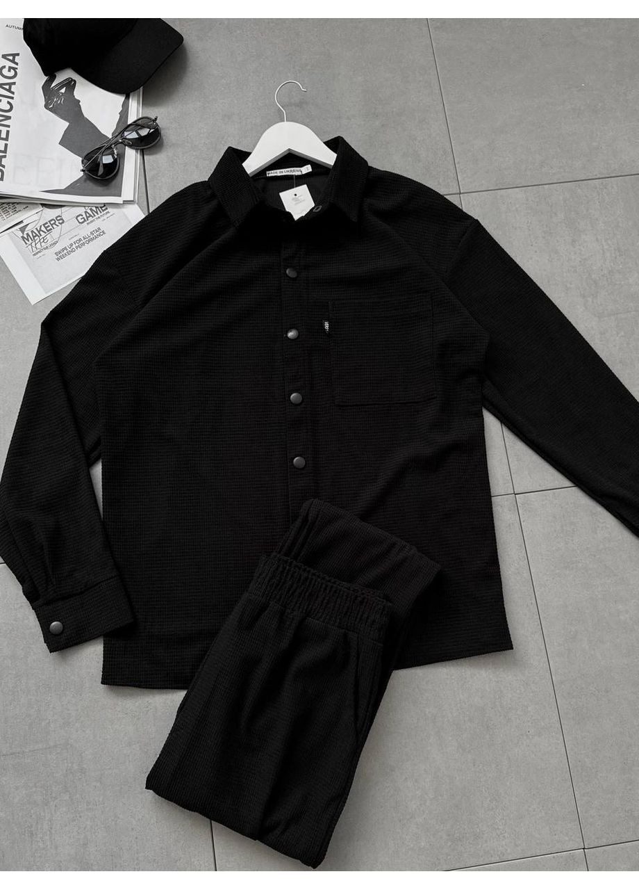 Чорний демісезонний 😎 чоловічий костюм – стиль, що говорить за себе Vione