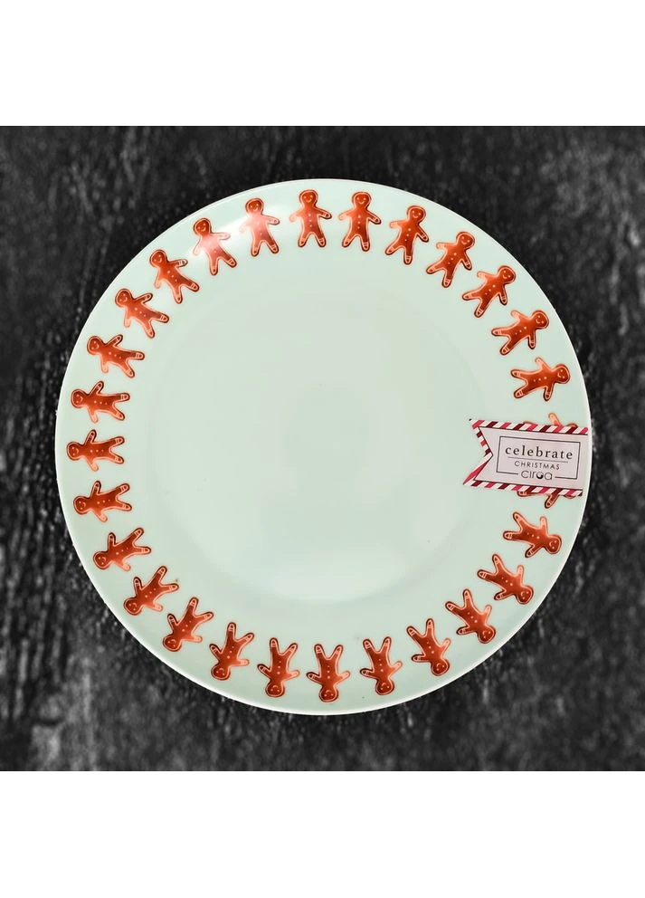 Тарілка 8" (20,5 см) 8 шт "Christmas", святковий набір (HEN18887) No Brand (389195594)