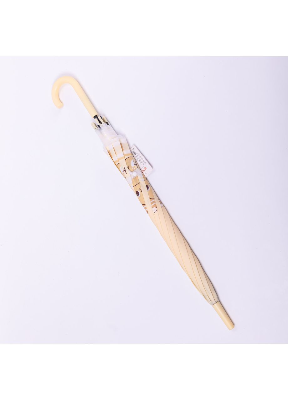 Жёлтый классический детский зонт-трость полуавтомат из полиэстера прочный надежный 8 спиц диаметр 94 см hp-23-11y Yiwu (365728873)