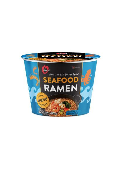 Суп рамен O`Food зі смаком морепродуктів у мисці 102 г. No Brand (349811006)