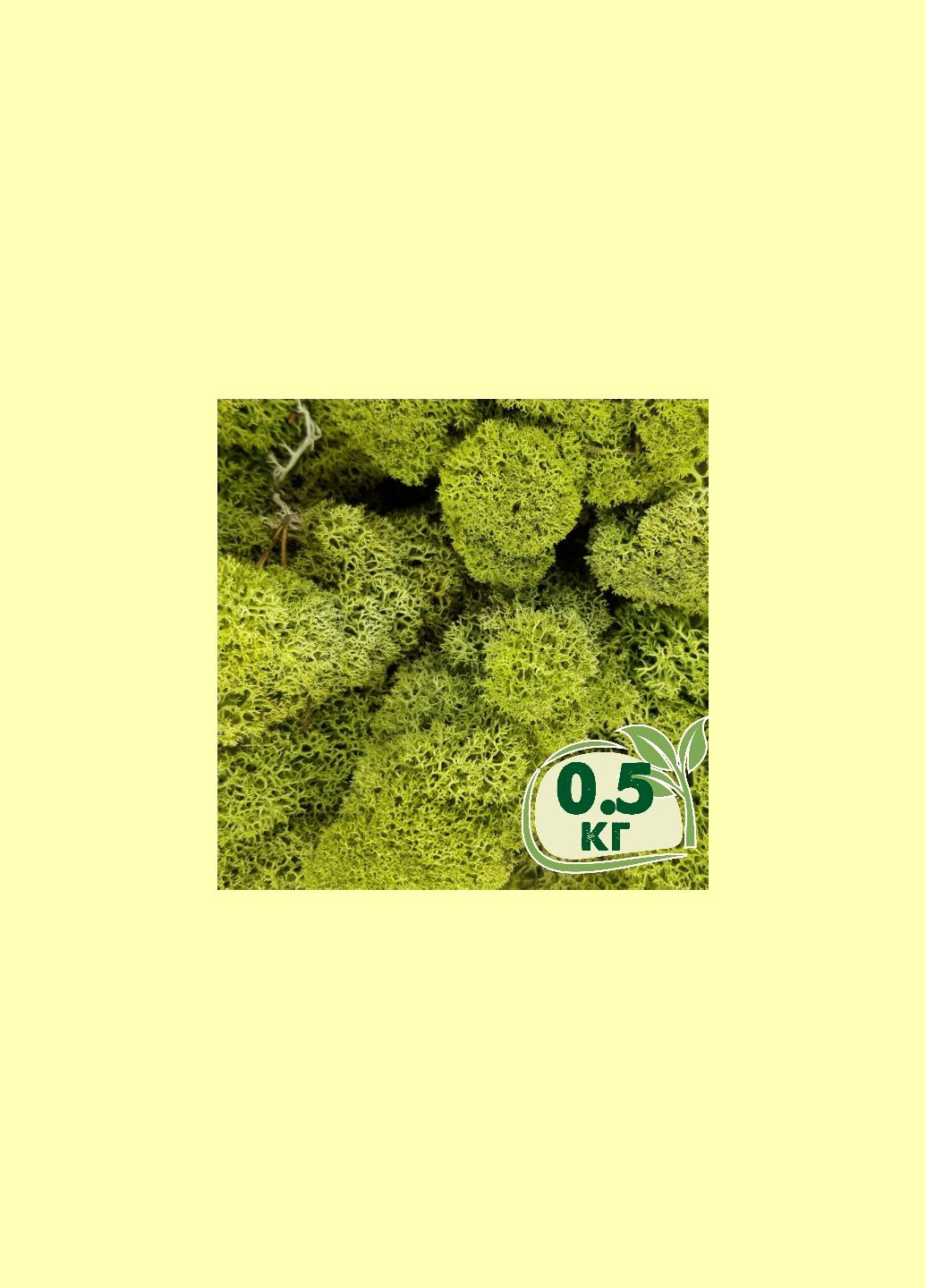Стабілізований мох ягель Зелений світлий 0,5 кг Nordic moss (278652094)