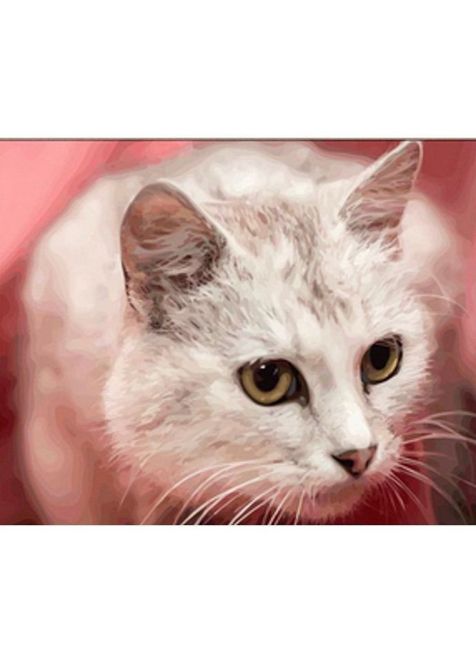 Алмазна мозаїка "Жовтоокий кіт" HEG86049 Strateg (317326421)