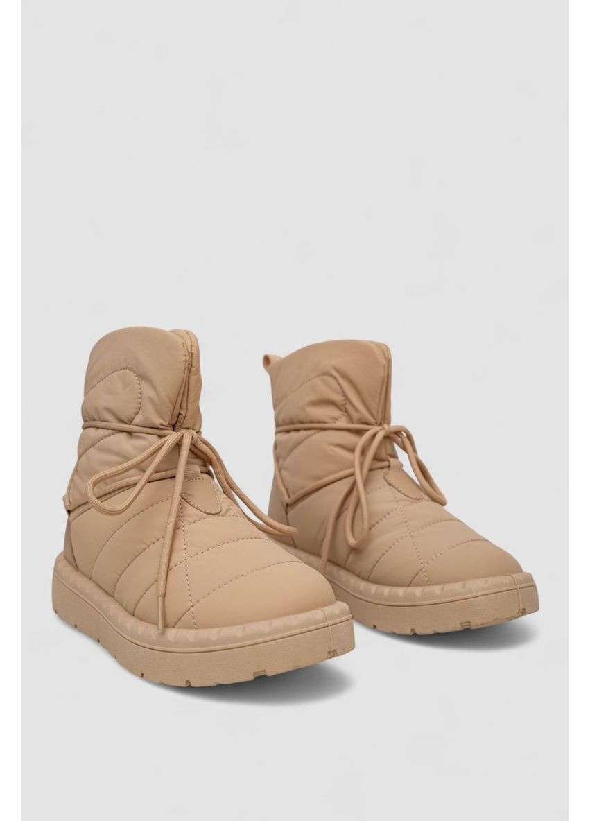 Бежеві дутики жіночі зимові на хутрі, колір бежевий, 248rfm100-5 Ager